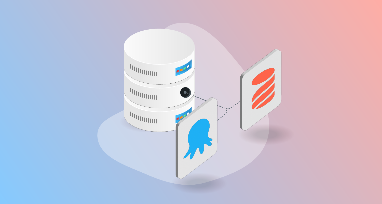 Database connected to Octopus and Liquibase logos