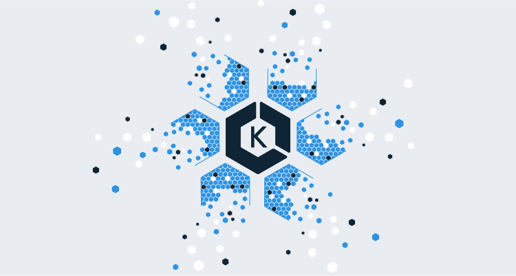 Illustration showing an EKS Kubernetes cluster