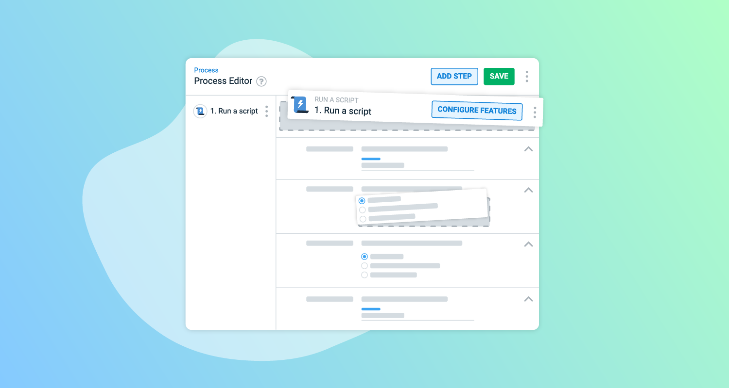 Octopus deployment process editor showing pluggable automation steps or components.