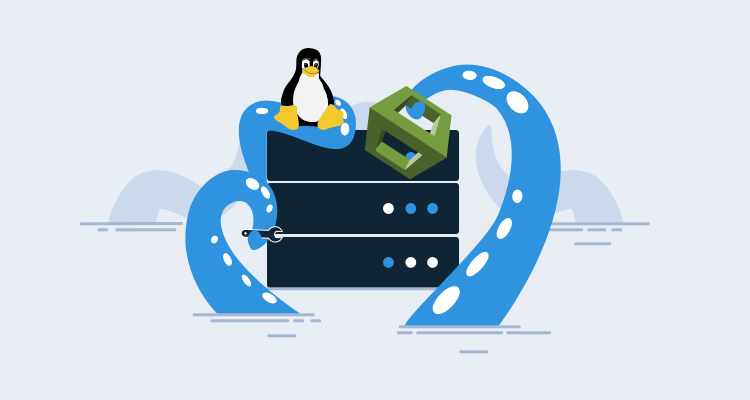 Tentacles rising from the ocean to install software on a Linux server with AWS Cloudformation