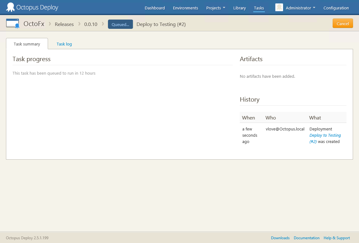 Scheduled Deployments