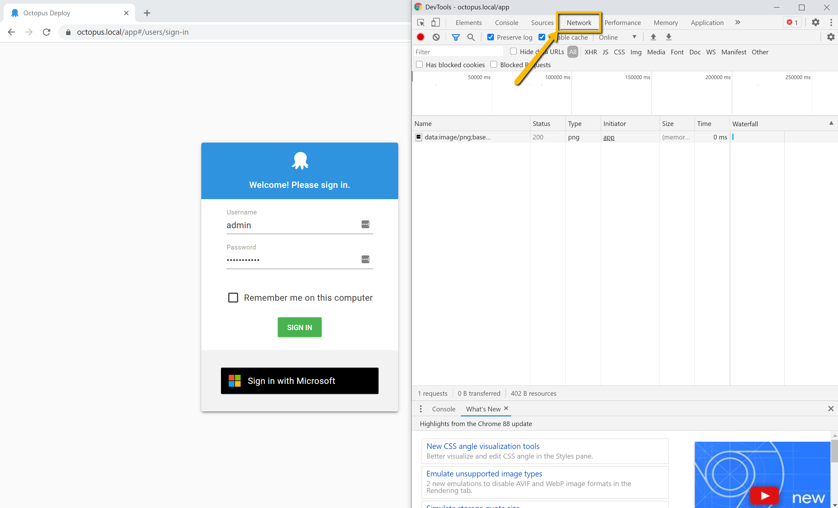 Chrome DevTools screenshot
