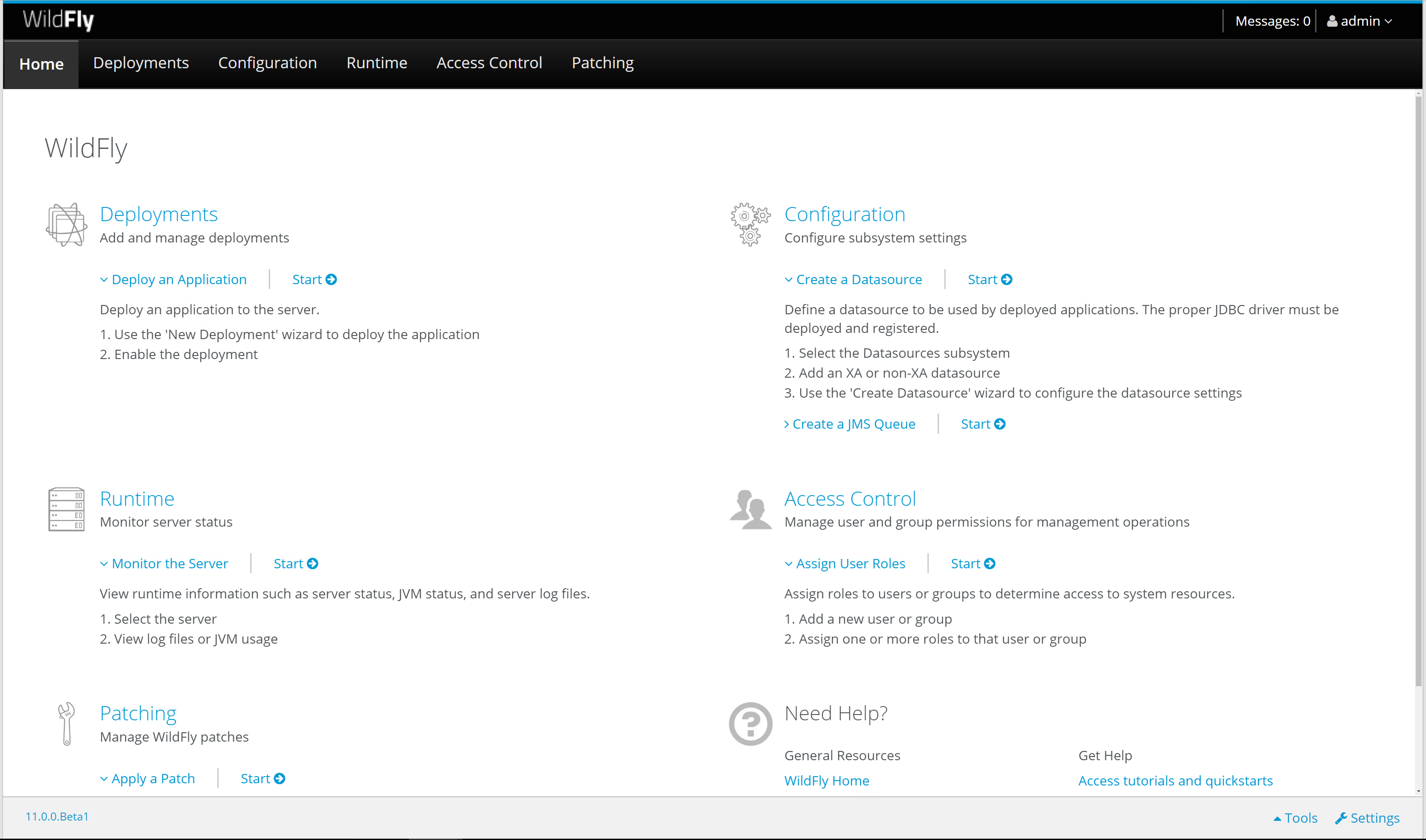 WildFly Admin Console
