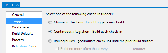 Setting up team build