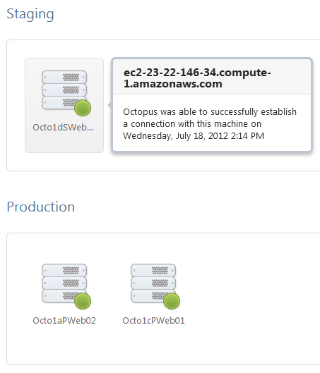 Octopus machines and environments