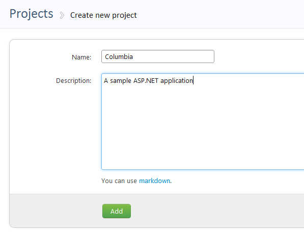 Creating an Octopus project