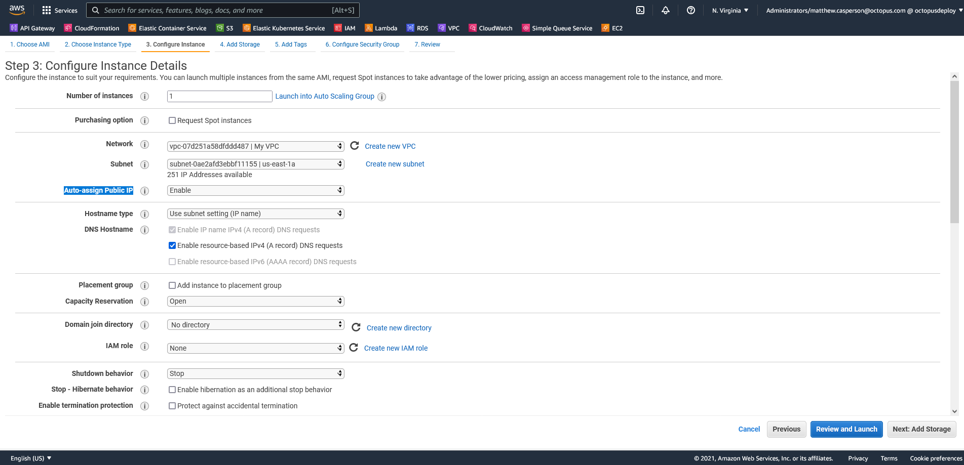 Auto-assign Public IP option