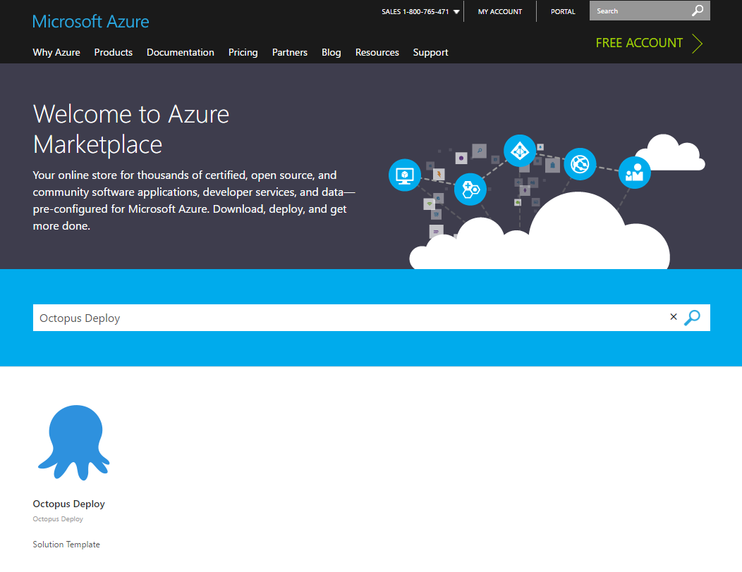 Octopus Deploy Marketplace Search Result