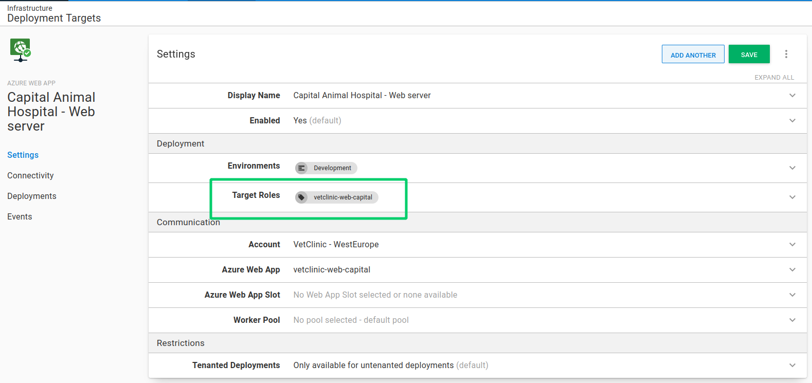 Multi-tenancy multiple projects customer target roles