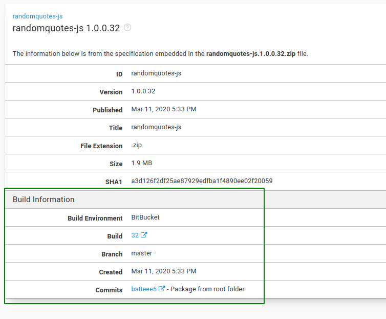 randomquotes-js buildinfo