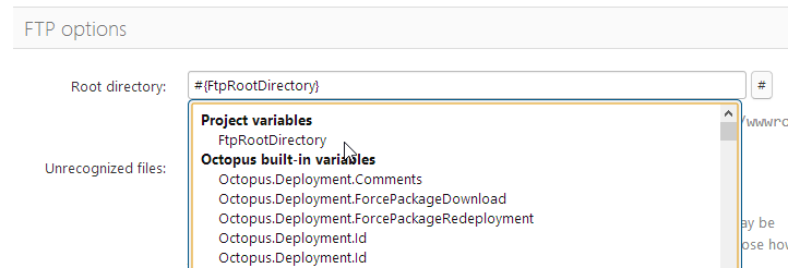 Binding the FTP root directory