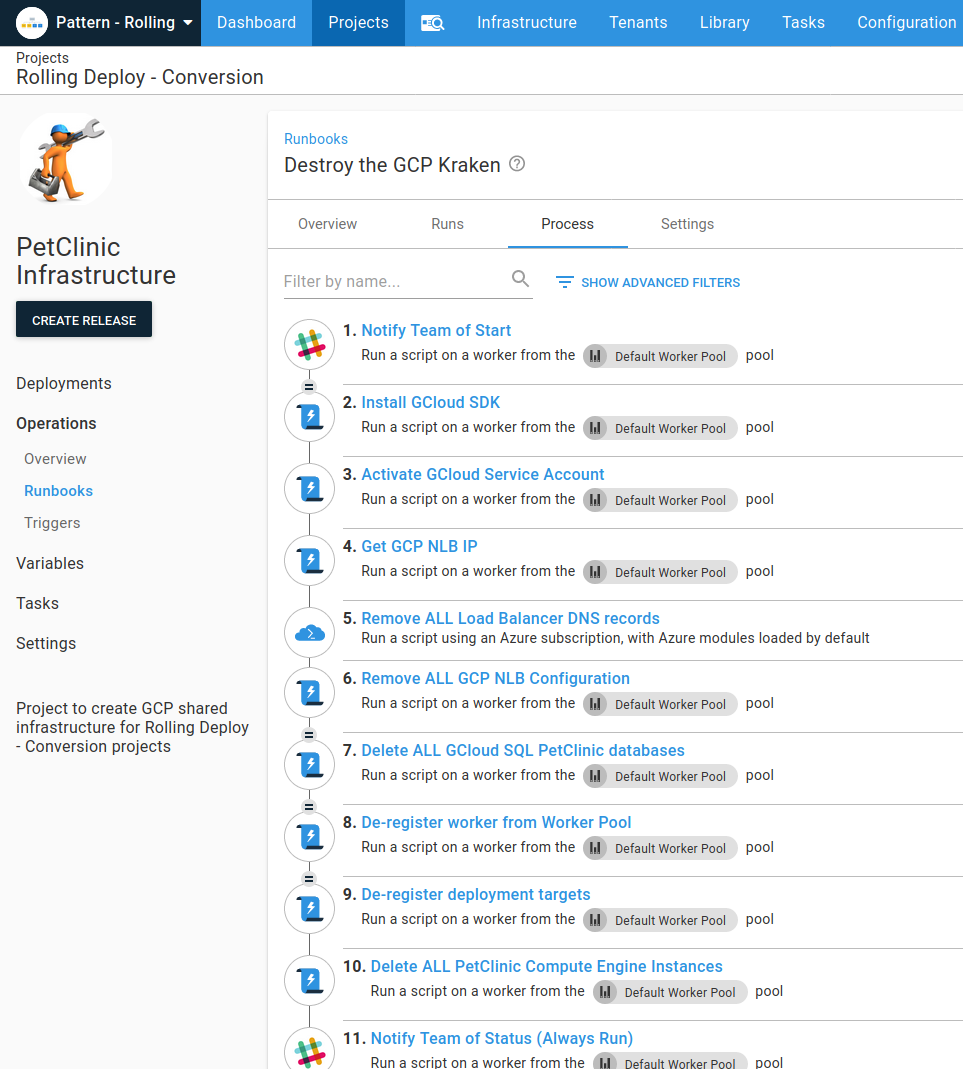 Initial runbook state