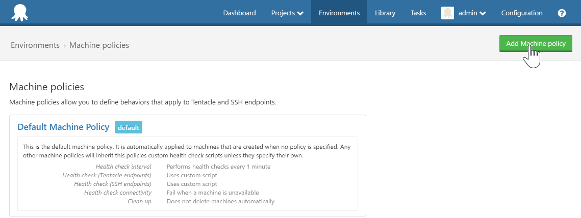 Create a Machine Policy