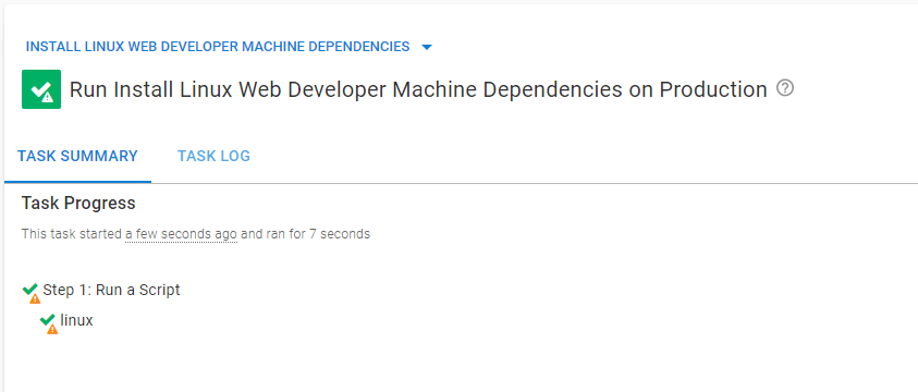 Runbook success web developer