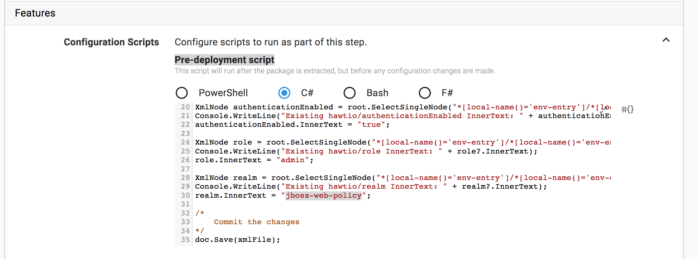 Pre-Deployment Script