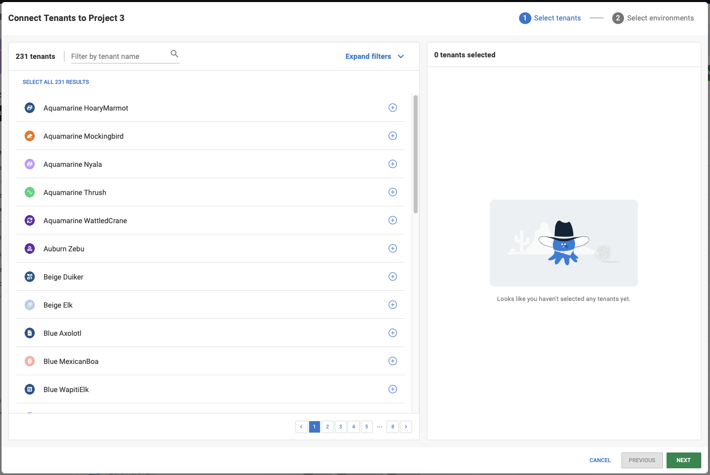 An overview of the new bulk action