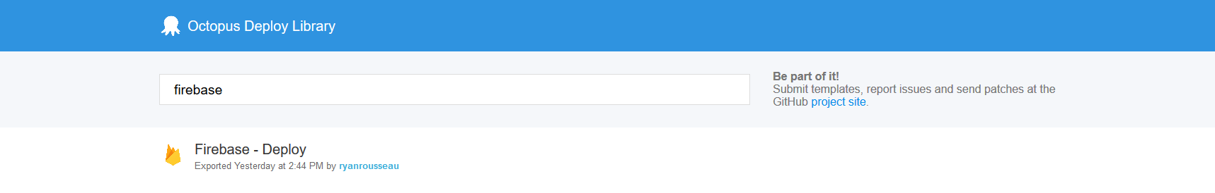Screenshot of the step found in the library