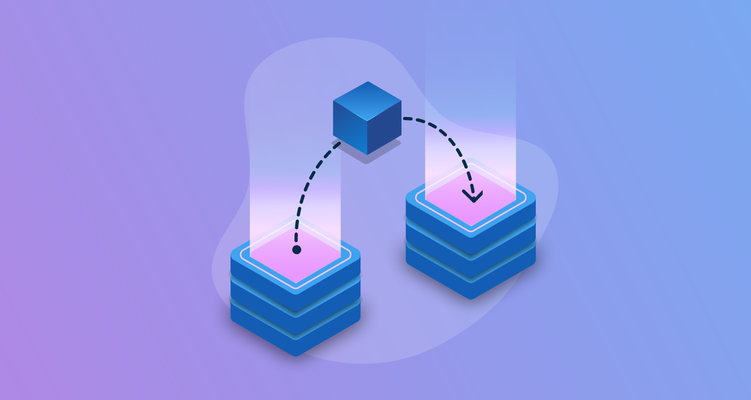 An image of an application being promoted across two environments