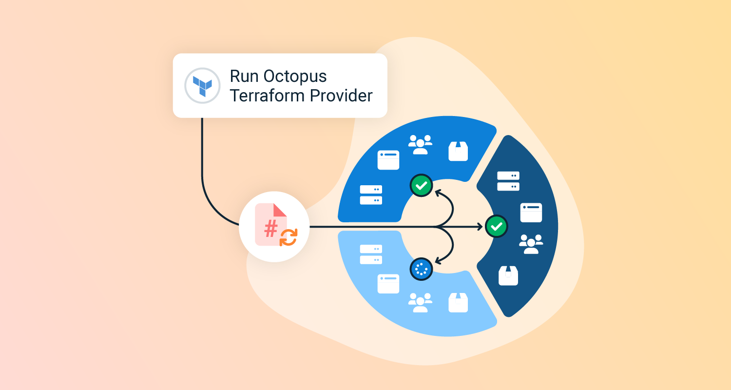 The Octopus Terraform Provider step runs and updates a resource in the Octopus Spaces.