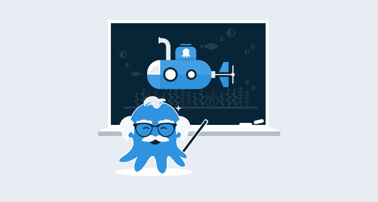 An octopus professor sharing his deep DevOps knowledge