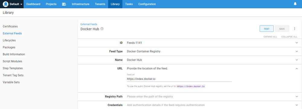 Octopus Docker Hub Feed