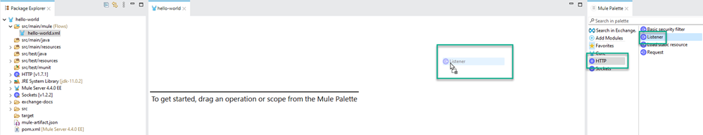Add an HTTP listener object