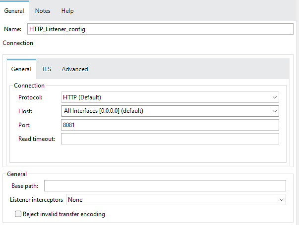 Define connector configuration