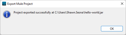Display saved file location
