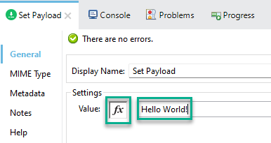Define payload return message