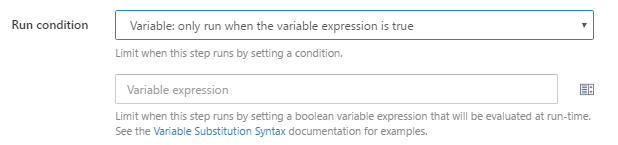 New field for entering the variable expression to evaluate