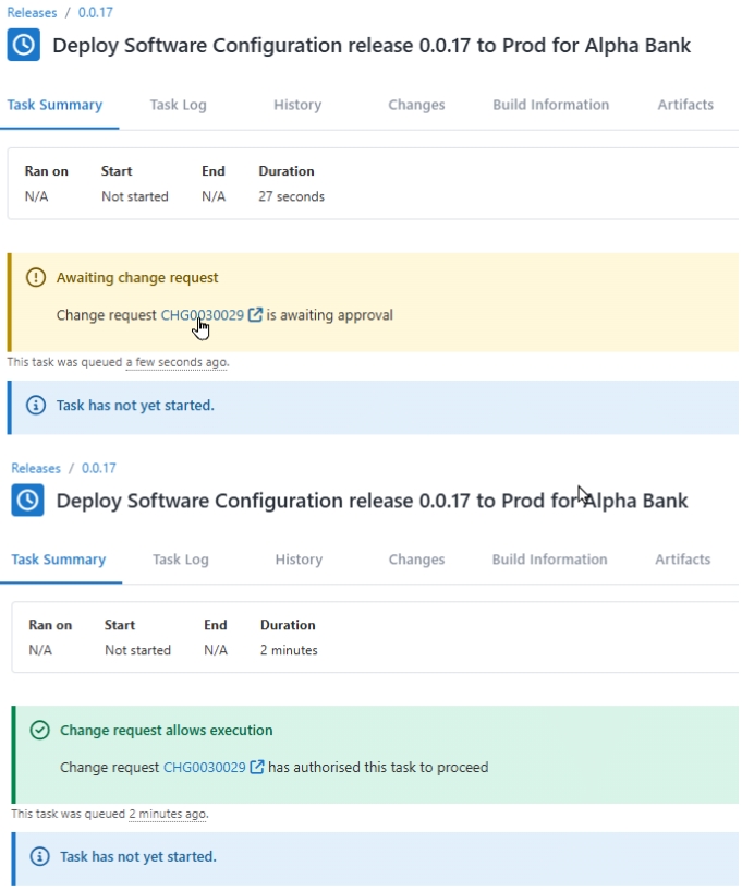 Customer configuration