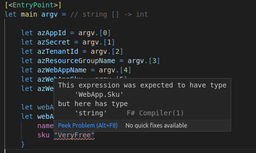 Farmer Compiler warning