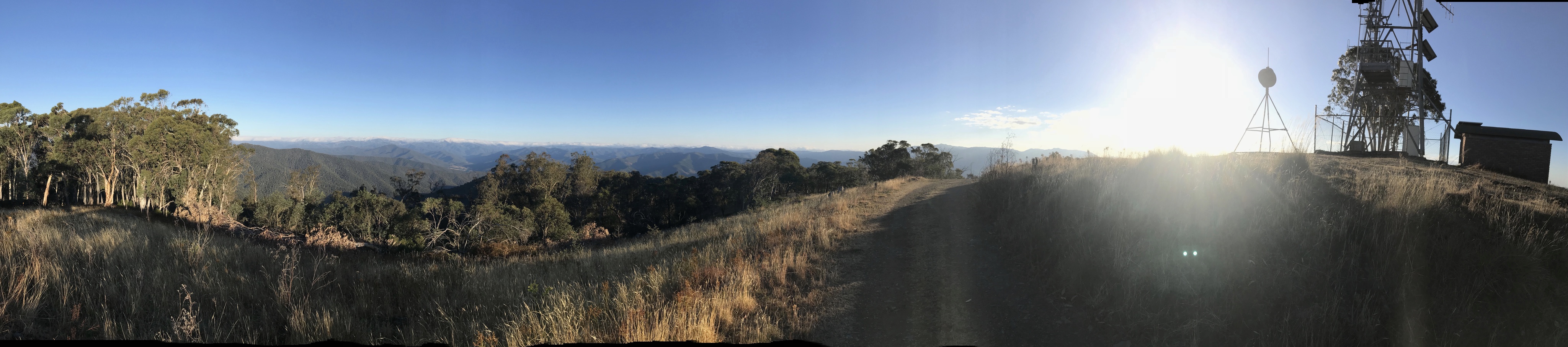 A panorama from Mount Porepunkah