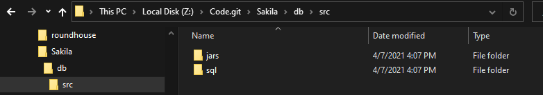 sample folder to package