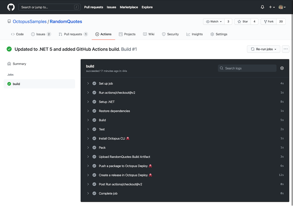 Successful GitHub build