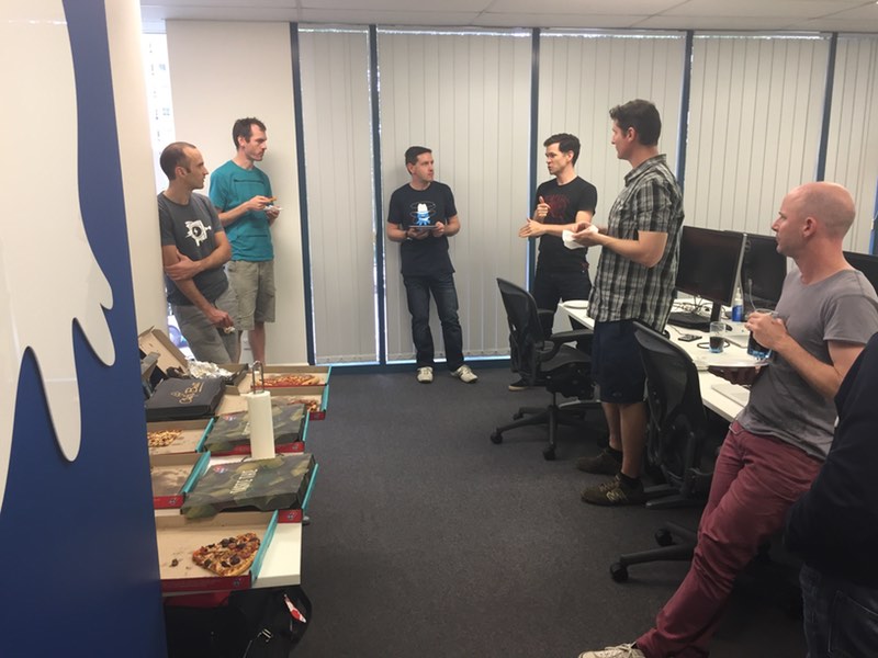 People standing in an office