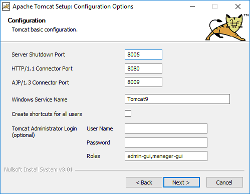 Tomcat Windows Install 2