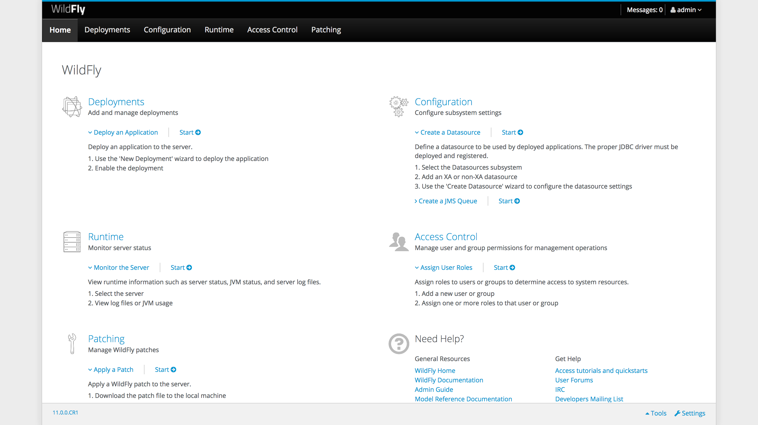 WildFly Admin Console