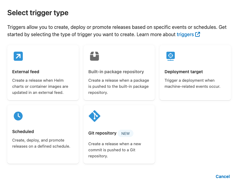Git Triggers along with other Trigger options