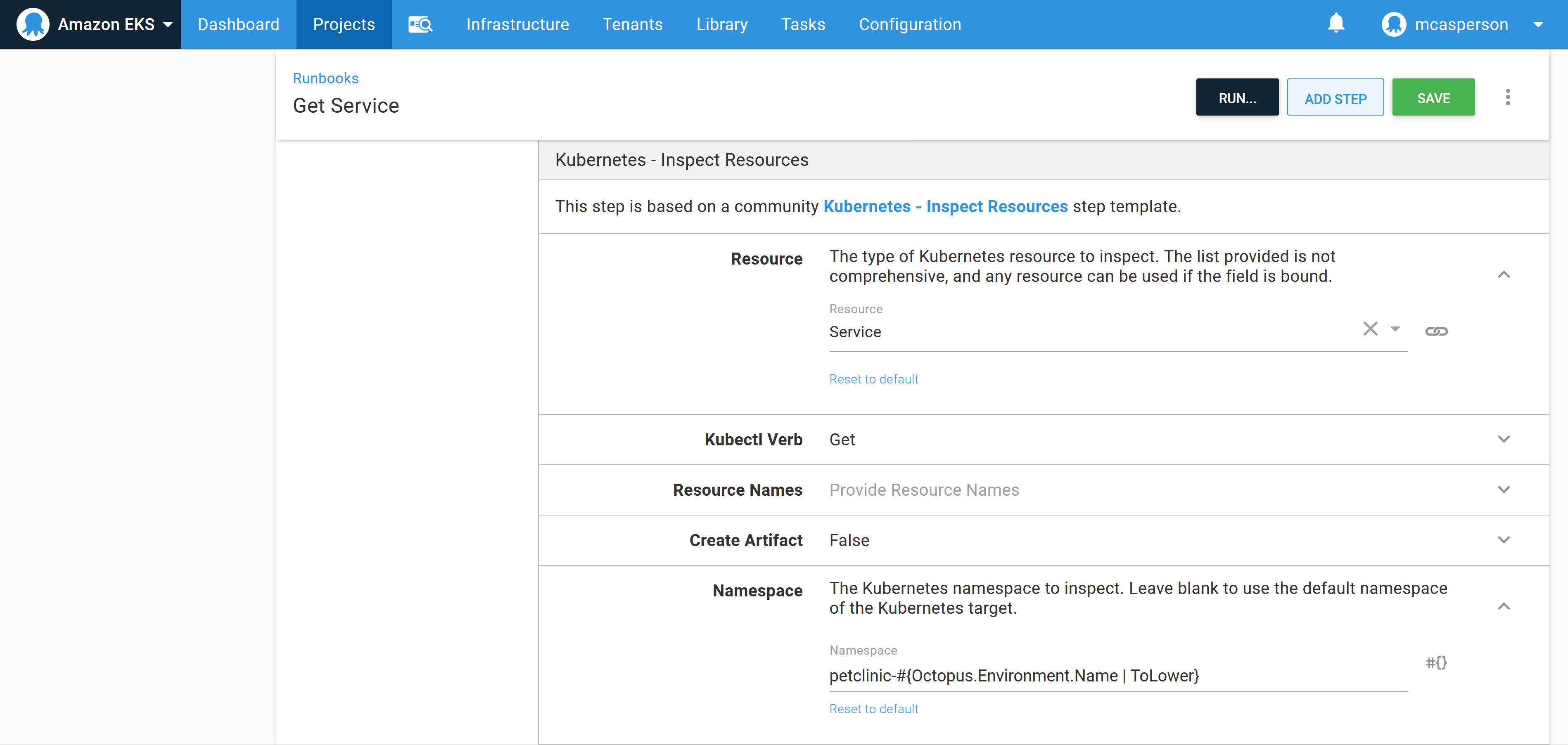 Getting the service details