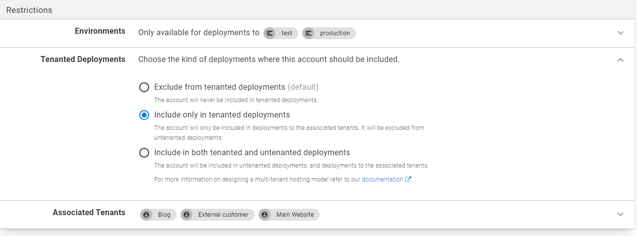 account restrictions