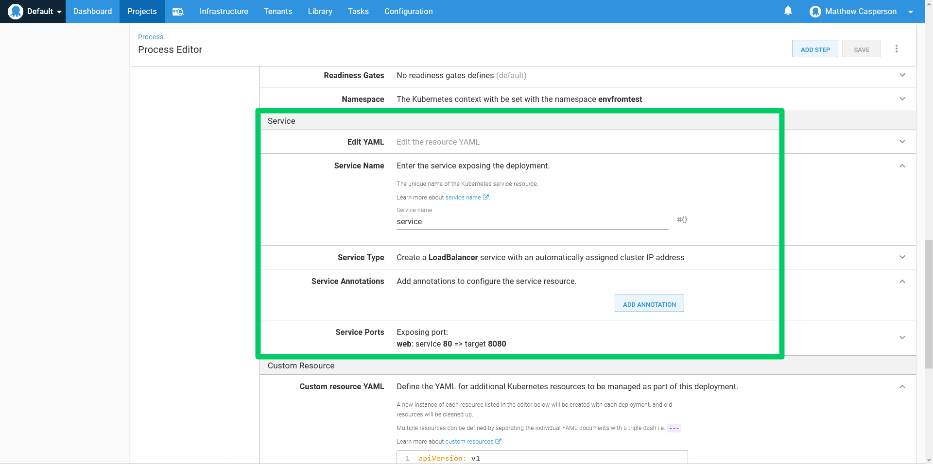 Add a load balancer service