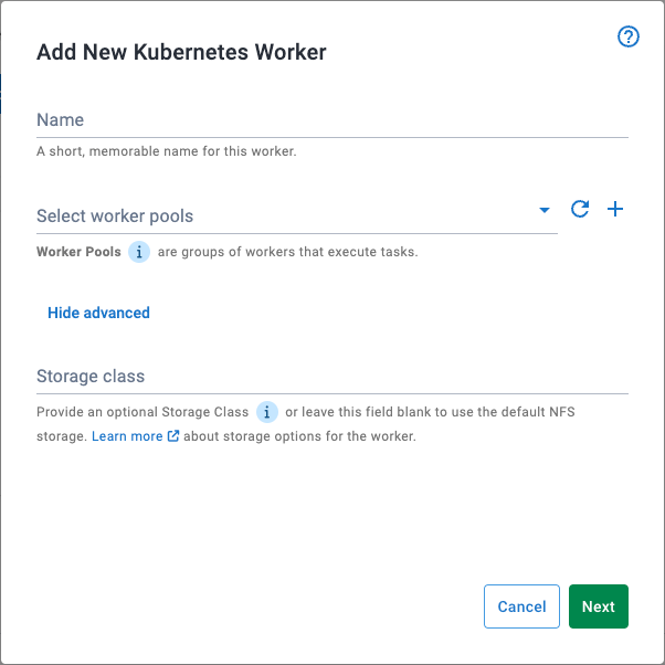 Set Kubernetes Worker Properties