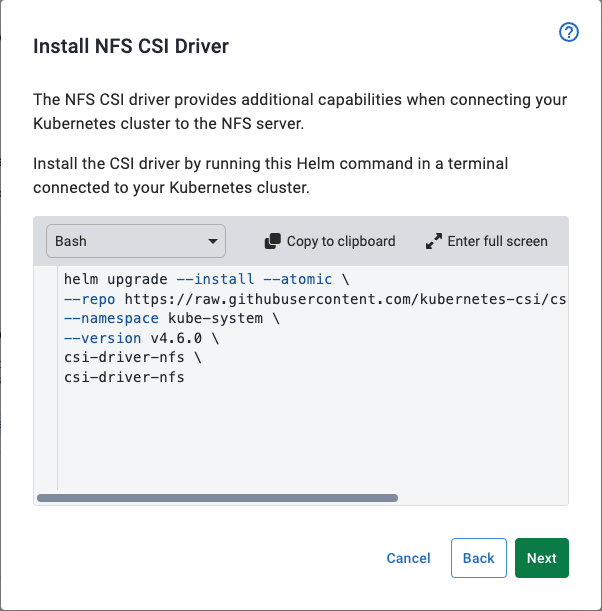 Install NFS Helm Chart