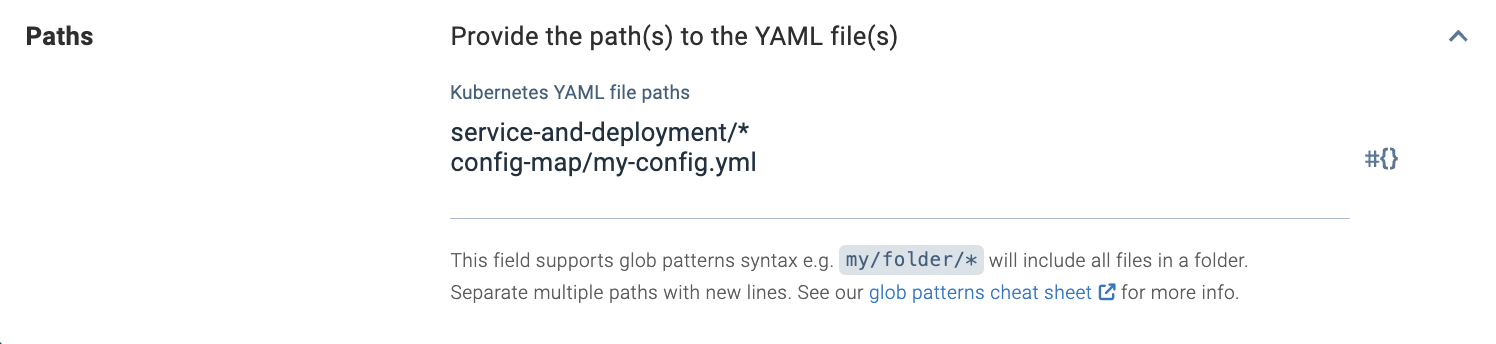 Multiple paths example