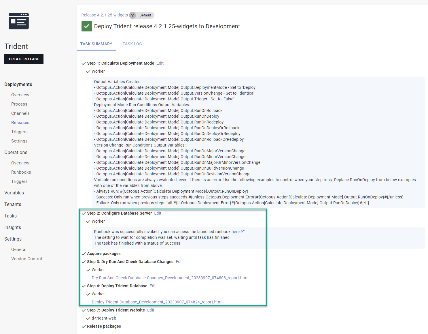 creating the first release to test.
