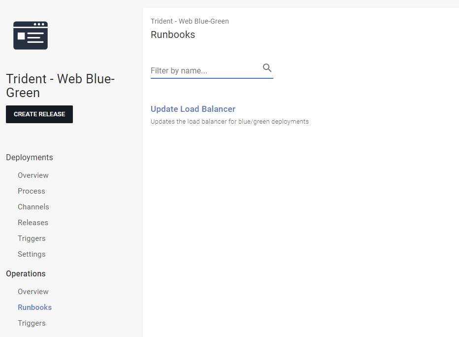 The new runbook to change the load balancer.