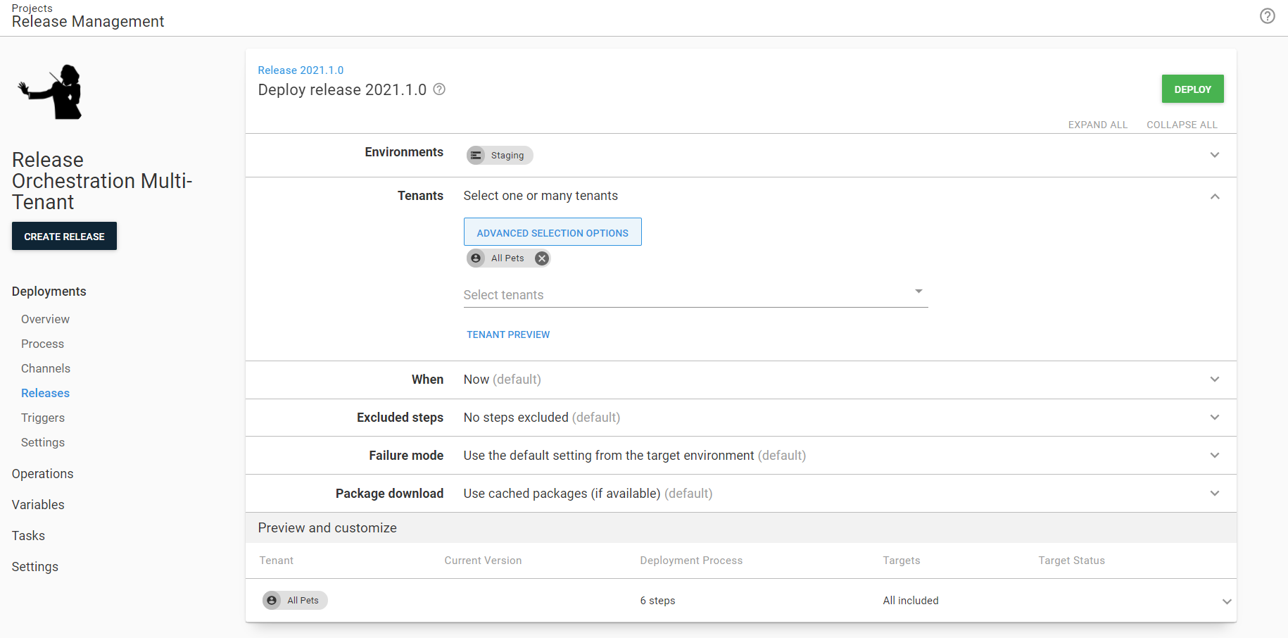 Deploy to odd tenant first