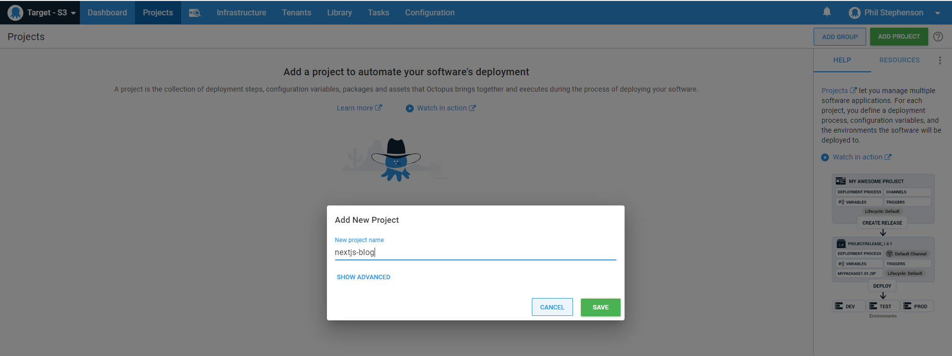 New Octopus Project nextjs-blog screenshot