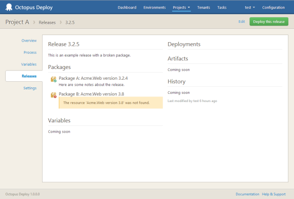 Octopus 2.0 UI: Release details